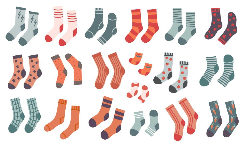 Different types of socks