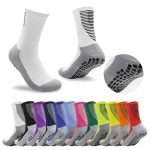 HE Men Nylon Anti-Slip Soccer Football Socks For Sport