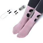 Women Mid Tube Non-Slip Yoga Letter C Sports Fitness Pilates Socks