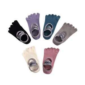 Womens Five Finger Invisible Anti slip Yoga Pilates Socks