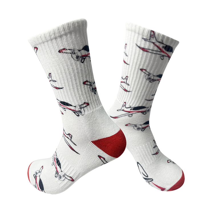 Aircraft printed socks