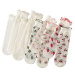 Women's Summer Breathable Lace Socks Crystal Fruit Socks