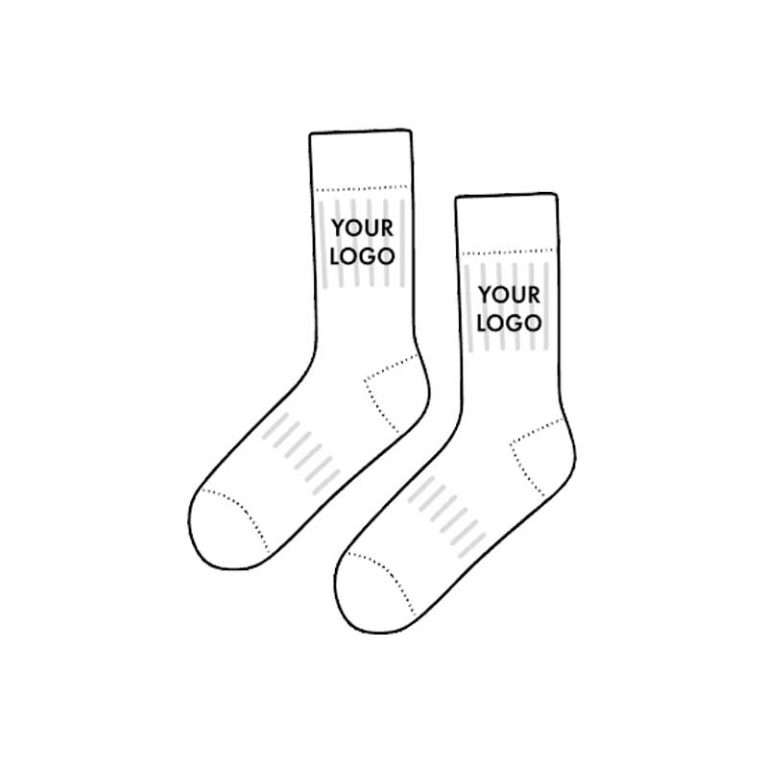 Retro Athletic Socks Template