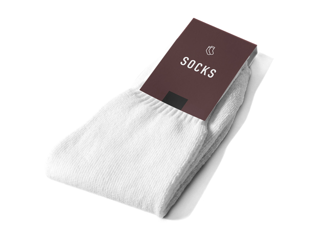 Sock head card packaging