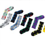 Wholesale Male Hip Hop Crew Streetwear Weed Dress Socks
