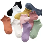 Wholesale Women Cotton Fungus Edge Summer Boat Socks