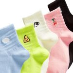 Womens Cartoon Cute Embroidery Puppy Mid Tube Socks