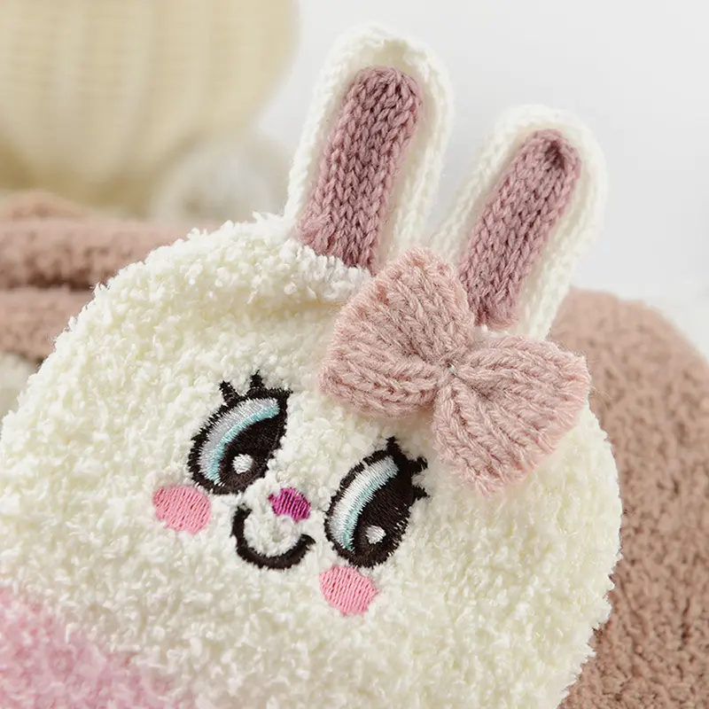 Christmas Socks Fuzzy 3D Cute Animal Sleeping Socks With Gift Box - Image 3