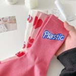 Women's Cotton Alphabet Letter Fashion Socks
