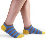 Fashion Summer Trend Stripes Shallow Mouth Boat Cotton Socks