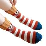 French Funny and Cute Cartoon Women's Crew Socks