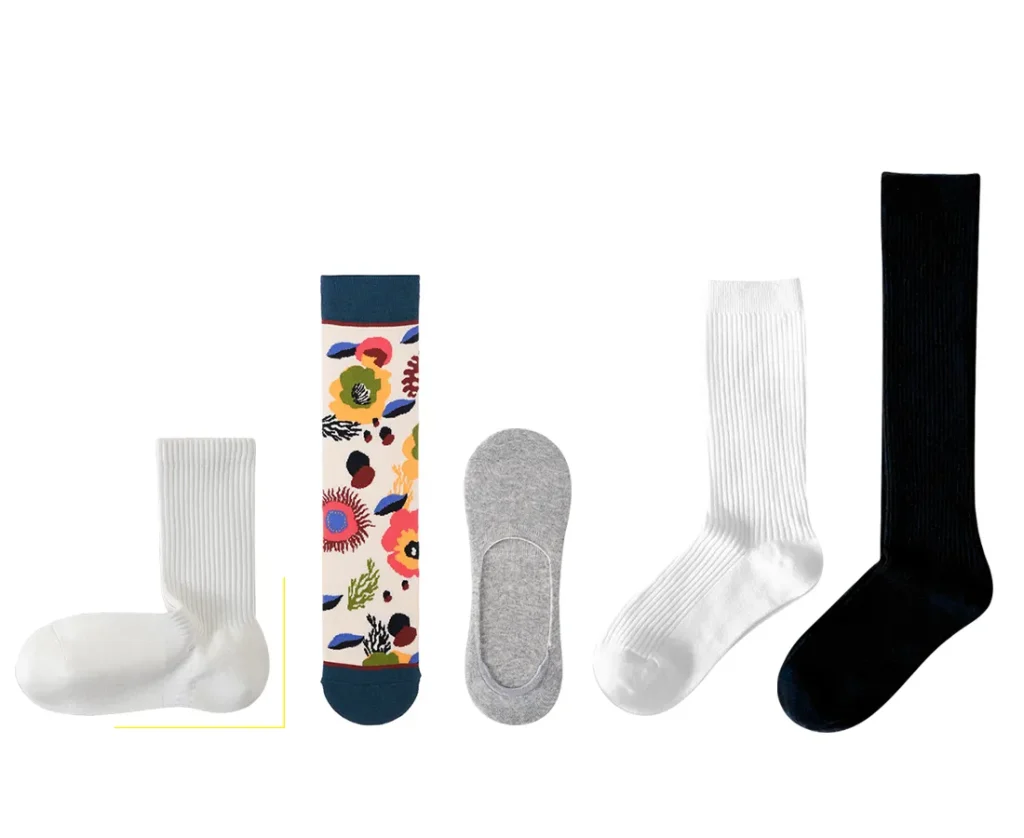 Socks of different shapes