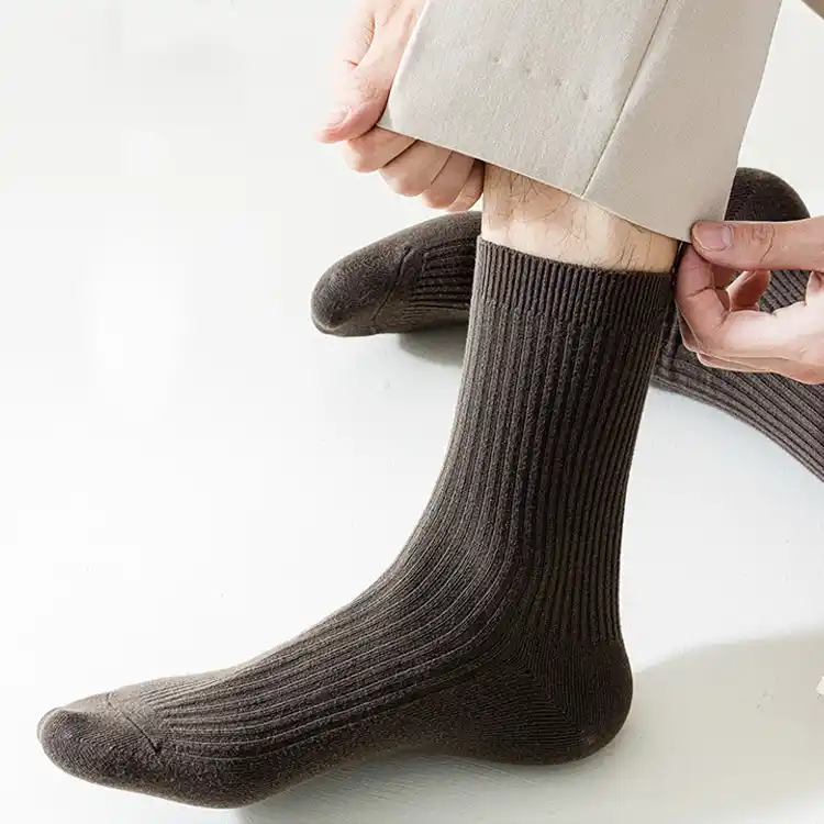 Men's cotton dress socks