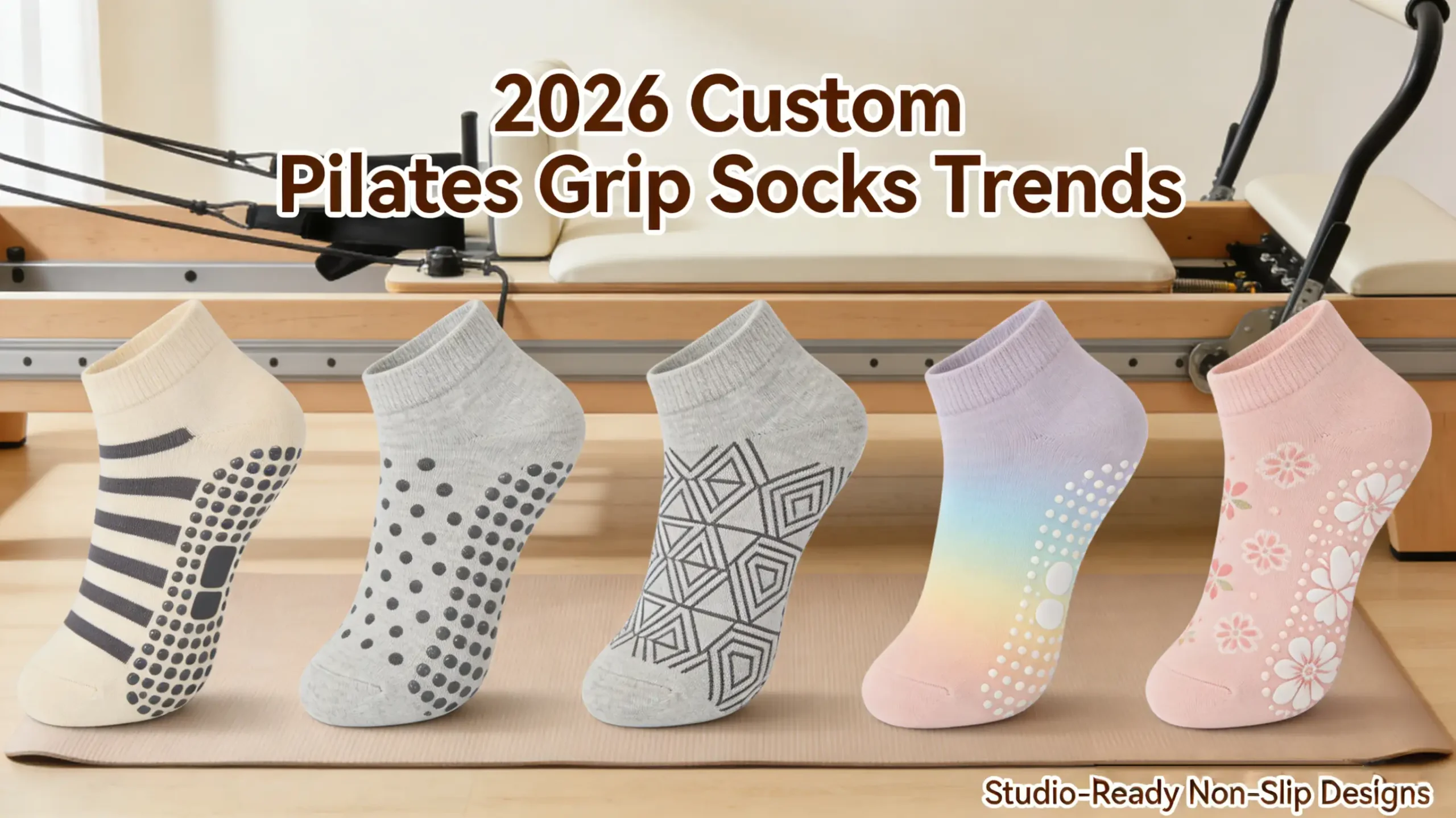 2026 custom pilates grip socks trends for studios - branded non-slip designs