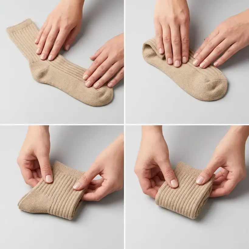 Step by step square fold
